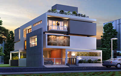 Villa Architecture  at Kathirvedu, Chennai