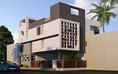 Villa Architecture  at Royapetah, Chennai